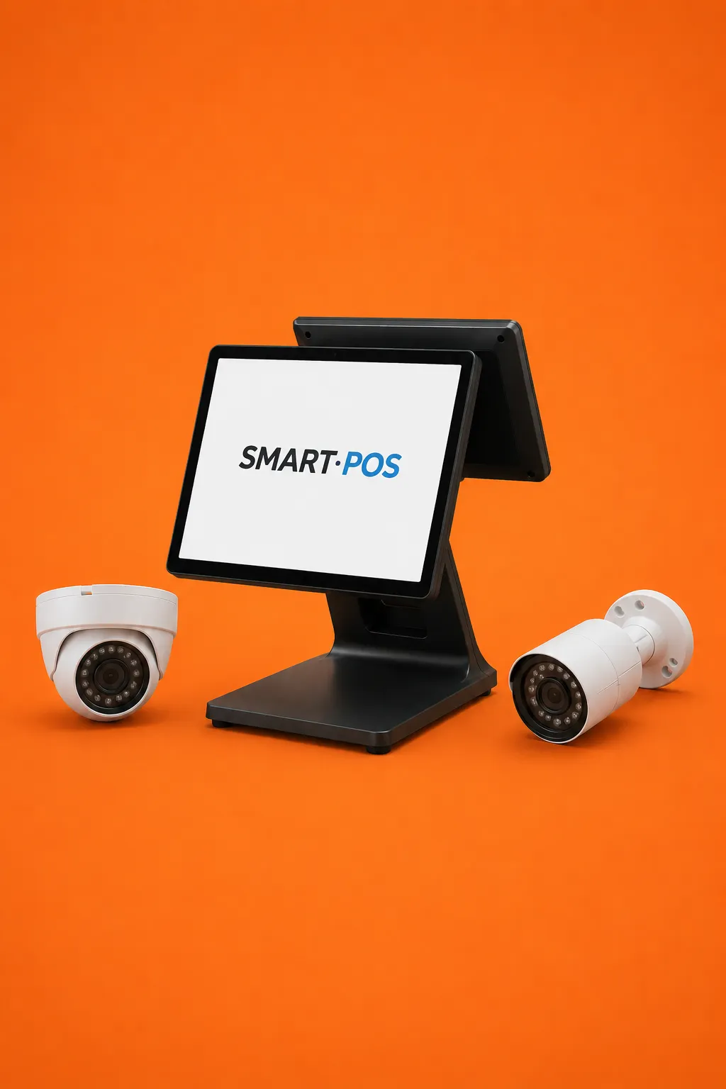 SmartPOS Kassensystem mit Sicherheitskameras
