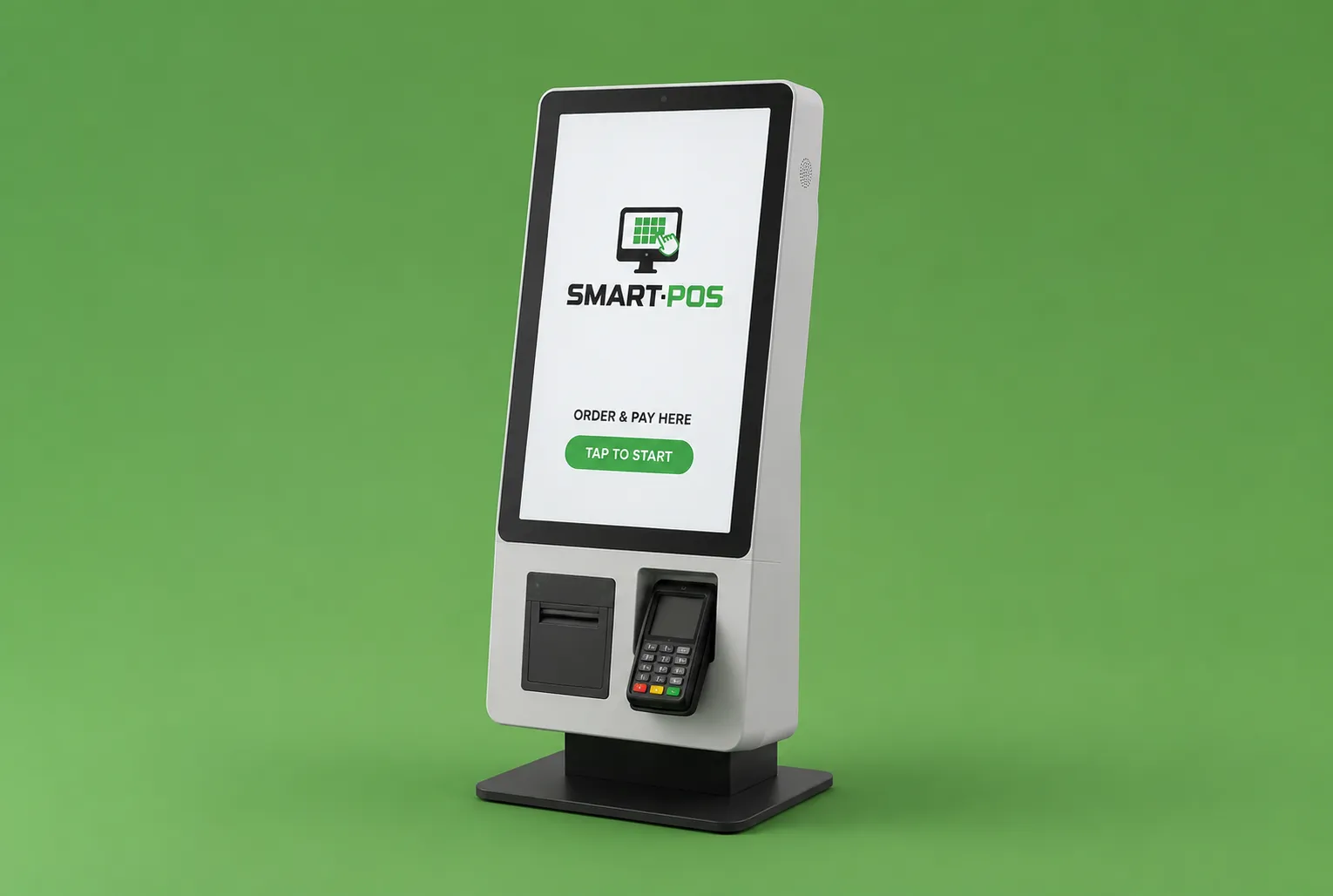 Self-Service-Kiosk mit SmartPOS-Bestell- und Bezahlfluss